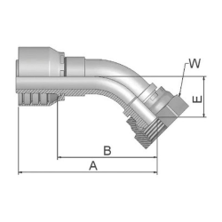 48SERIES 5/8"X3/4"BSP 135*(F)