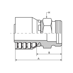 Connection pin M16x1.5 DN8