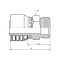 Anschlusszapfen M18x1,5 DN8