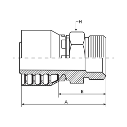 Anschlusszapfen M20x1,5 DN8