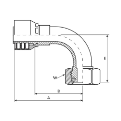 48SERIES 1/4&quot;INSERTXM12 90*(F)