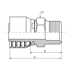 48SERIES 3/8&quot;INSERTX1/4&quot;NPT(M)