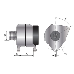 Lichtmaschine- 14V, 120 A IA1504