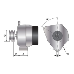 Lichtmaschine 120A IA1473