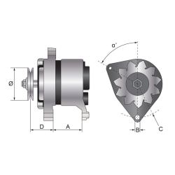 Alternator IA0415