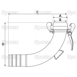 Bogen 90° 160mm A