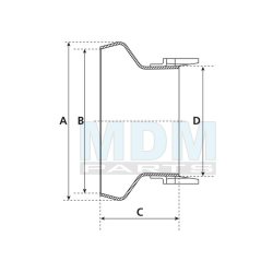 Coupling piece welding M-part