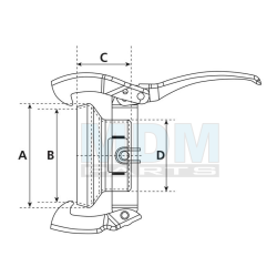 Coupling piece M-part Perrot 133