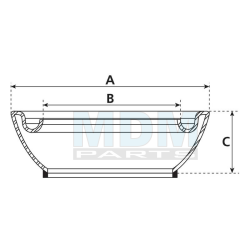 Coupling piece V-part Perrot 133