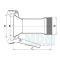 Coupling piece with thread M-part 5 I