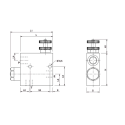 3-Way flow control 1/2 (ET)