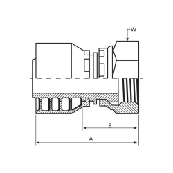 Dichtkopf 1/2" BSP NW12 flachabdich