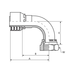 Dichtkopf JIC 90G 1/2x20 NW8