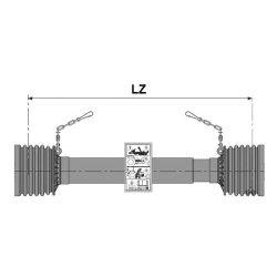 Cardan shaft protection Global G3, Global G4 Length (Lz):...