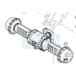 LIEBHERR PLANETENTRIEBACHSE (GEBRAUCHT 1051 Bh)  REF. NO....