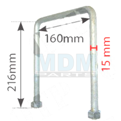 Stabilisator Halterung U Bolzen Ford 6610/7610