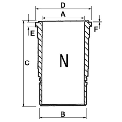 ZYLINDERLAUFBUCHSE REF. NO. 04253772