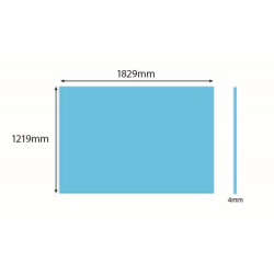 Polypropelex Blatt 1829 x 1219 x 4mm