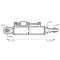 Hydraulischer Oberlenker mit Kugelgelenk für Bolzen Ø25,4mm