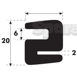 Dichtgummi S-Type (1m)