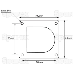 Cargo eyelets for securing loads, simple