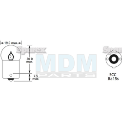 Bulb 12V 5W Ba15s PAK (2)