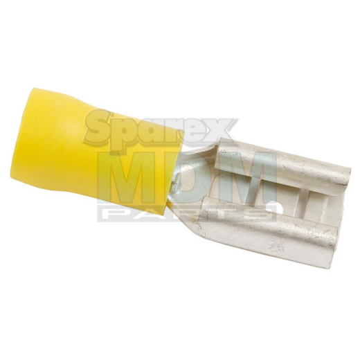 Cable lug 10.5mm yellow (50)