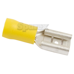 Cable lug 10.5mm yellow (50)