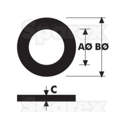 Alu - Scheibe 1/4 x 1/2