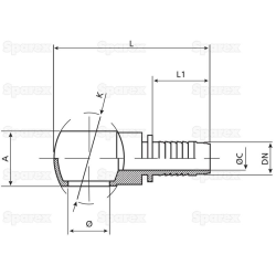 BANJO INS 1/4&quot; X3/8&quot; BSP