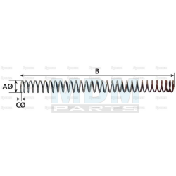 Compression spring 8mm x 150mm