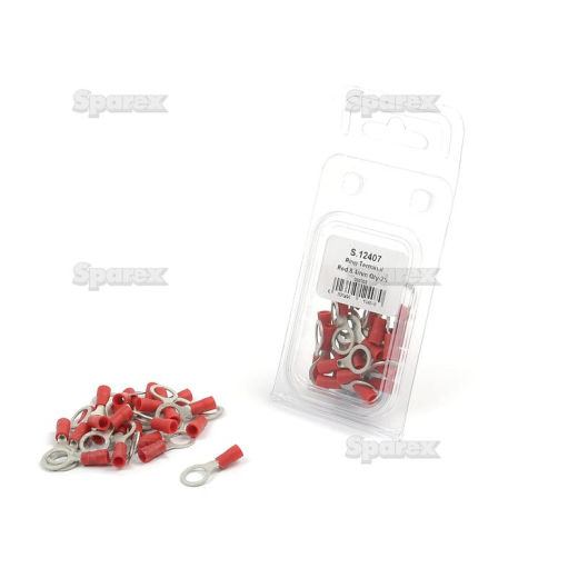 Cable lug Agripak ring eyelet 8.4mm red