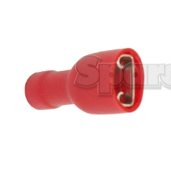 Cable lug 6.3mm red (50)