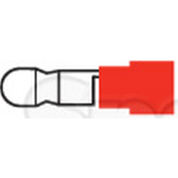 Cable lug 4.0mm red (100)