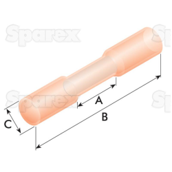 Cable connector red (10)