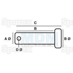 Cotter pin 8mm x 37mm