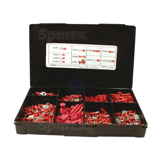 Cable connector assortment red 0.5-1.5