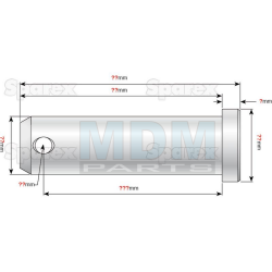 Cotter pin for joint piece JD