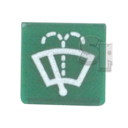 Button symbol (green / windscreen washer)