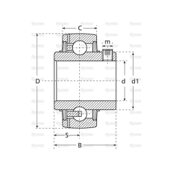 Ball bearing UC 204