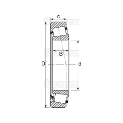 Bearing L44643 / 44610