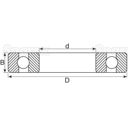 BEARING-ROLLER  609 2RS 9X24X7