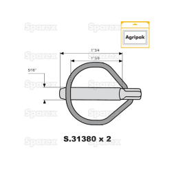 AGRIPAK L / PIN SAFETY 7.5 MM