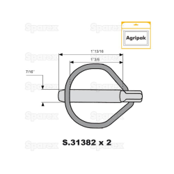 AGRIPAK L / PIN SAFETY 10.5 MM