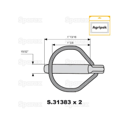 AGRIPAK L / PIN SAFETY 11.5 MM