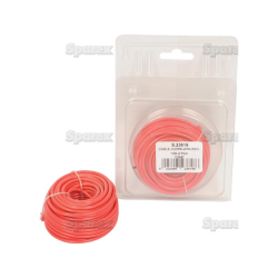 Cable 1-pole 2mm red 10 meter pack