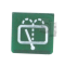 Button symbol (green / windscreen washer)