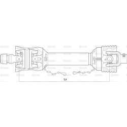 Cardan shaft WWe (W2380) 1010mm