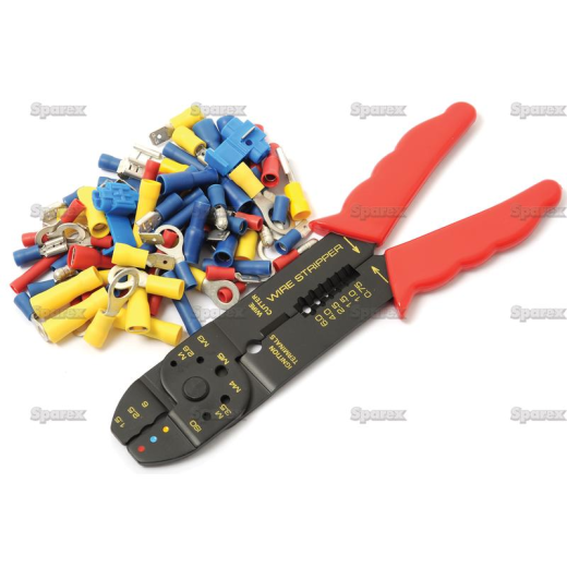 Cable connector assortment with pliers