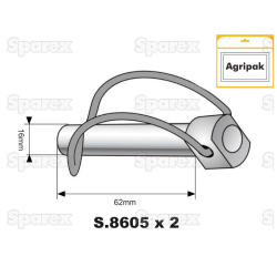 AGRIPAK STABILISER PIN 16X62MM